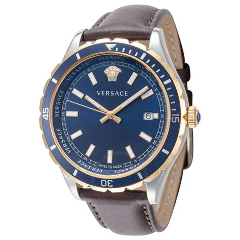 Versace Hellenyium Quartz Blue Dial Men's Watch VE3A00420